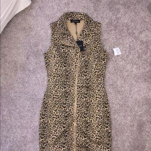 Cheetah / Leopard Zip Up Dress